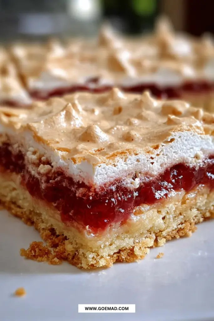 Saftige makronsnitter med hindbær: den bedste hjemmelavede opskrift