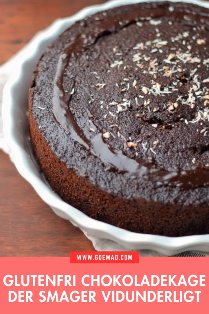 Glutenfri chokoladekage med dadler og mandelmel: blød, rig og nem at bage