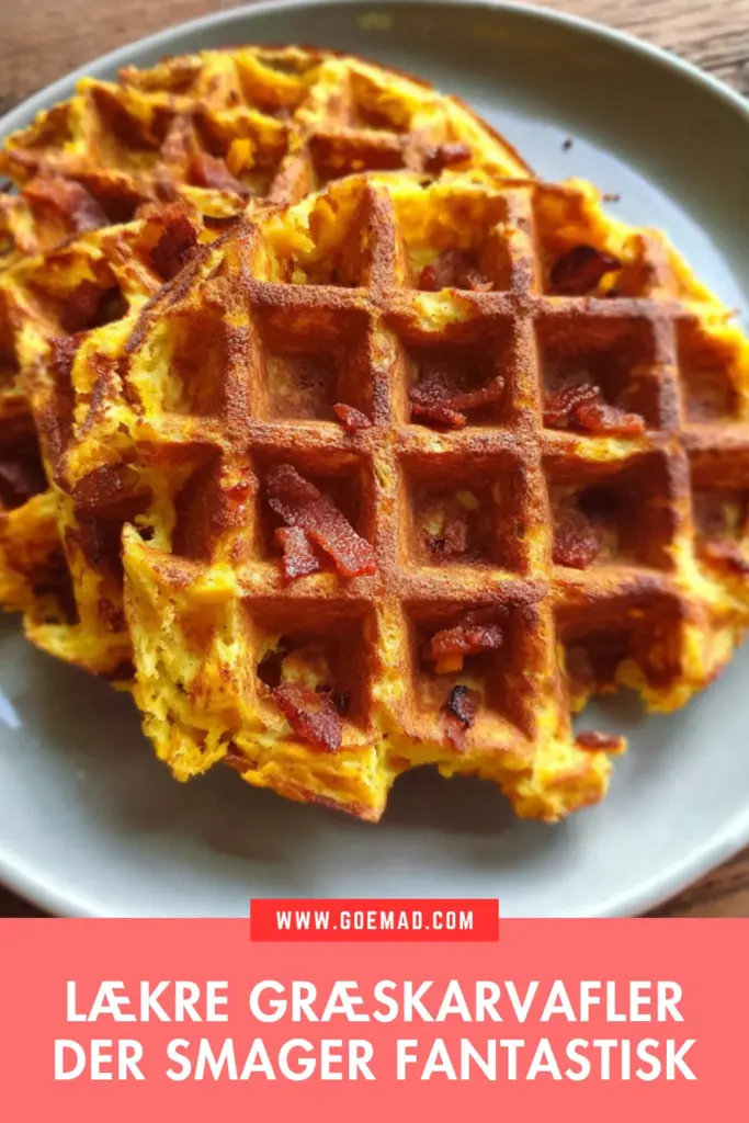 Græskarvafler: den bedste opskrift med sprød bacon og butternut squash