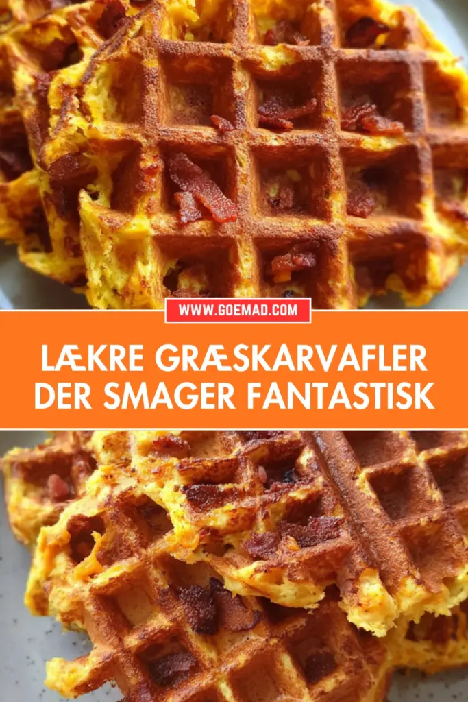 Græskarvafler: den bedste opskrift med sprød bacon og butternut squash