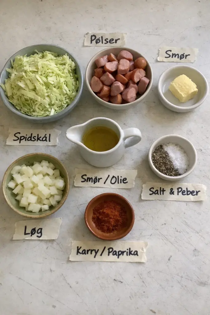 Grøn pølsemix med kål: hurtig aftensmad med masser af smag