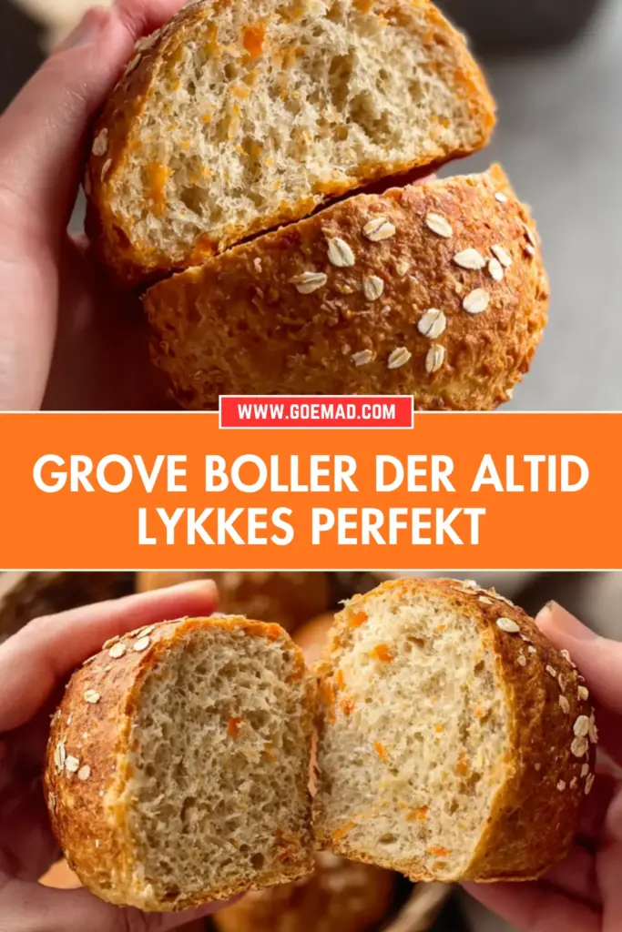 Grove boller med havregryn og gulerod: nem opskrift der aldrig svigter