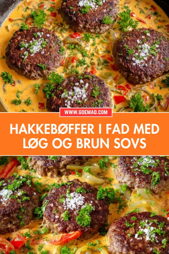 Hakkebøffer i fad med løg og brun sovs: den klassiske opskrift du vil lave igen og igen