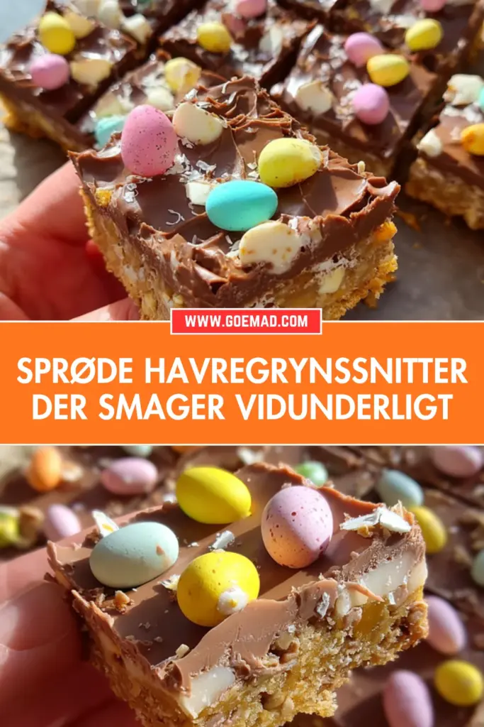 Havregrynssnitter: den bedste opskrift med nougat og hindbær