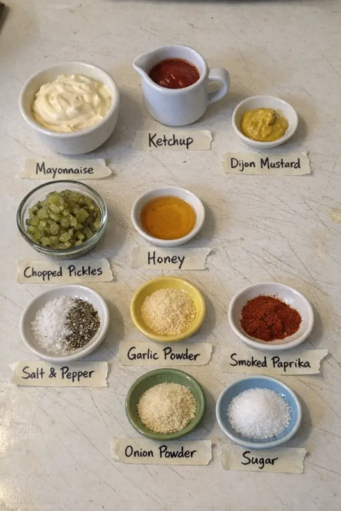 Hjemmelavet burgerdressing der smager bedre end købt