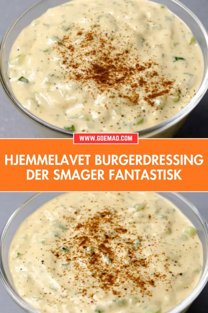 Hjemmelavet burgerdressing der smager bedre end købt