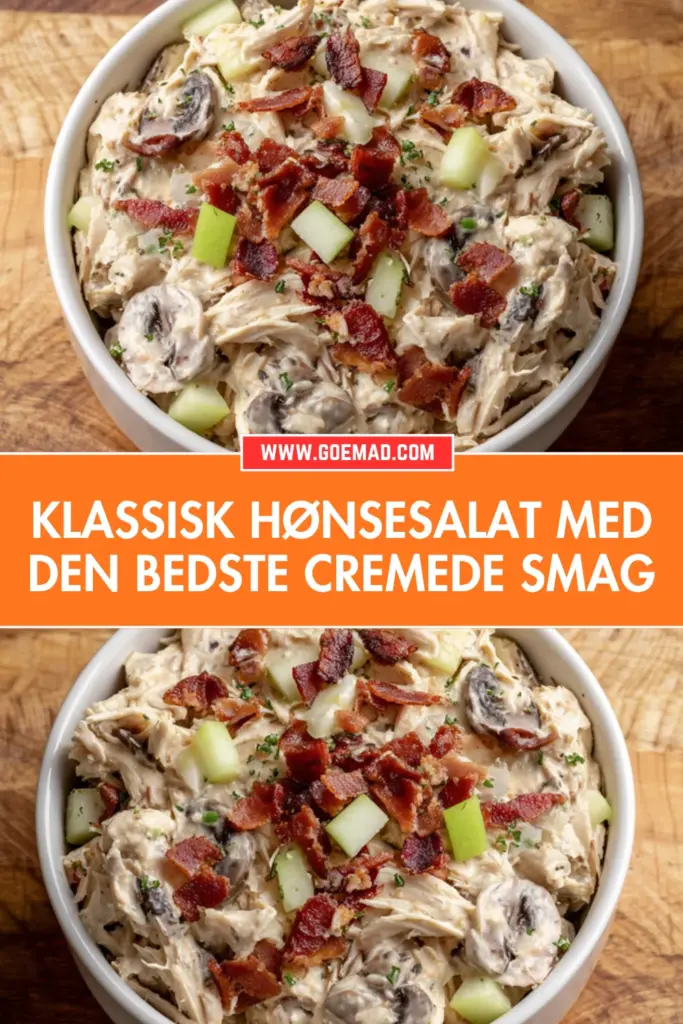 Klassisk hønsesalat med den bedste cremede smag