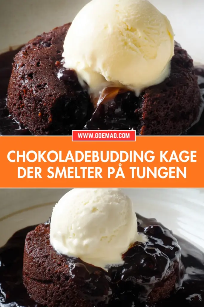 Chokoladebudding kage med kogende vand: nem opskrift med magisk resultat