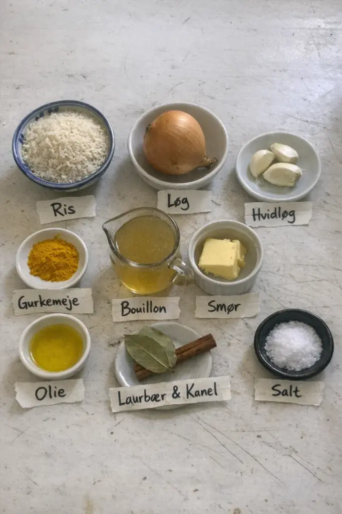 Indiske gule ris: den klassiske opskrift med krydderier og smag