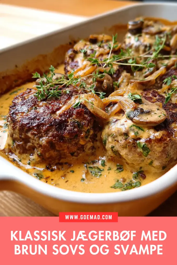 Jægerbøf med svampesauce: nem og mættende hverdagsklassiker