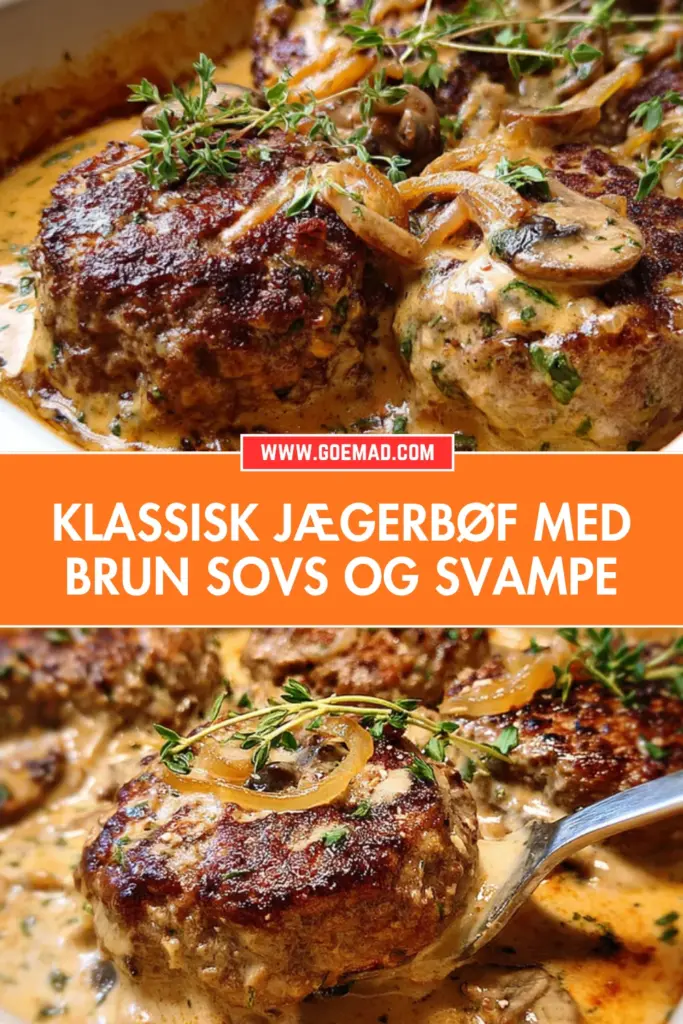 Jægerbøf med svampesauce: nem og mættende hverdagsklassiker