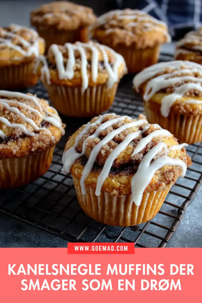 Kanelsnegle muffins: den bedste opskrift med remonce og glasur
