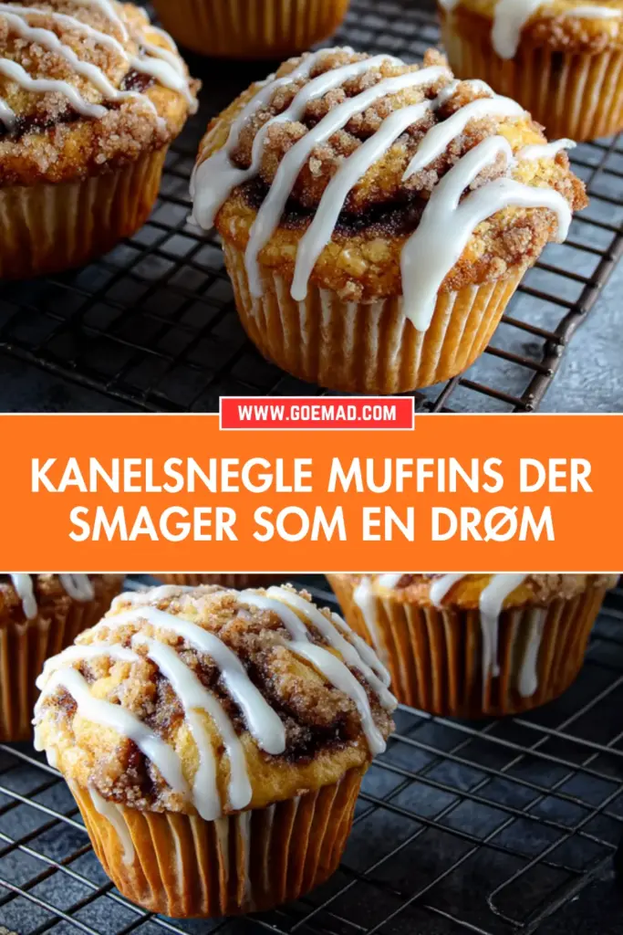 Kanelsnegle muffins: den bedste opskrift med remonce og glasur