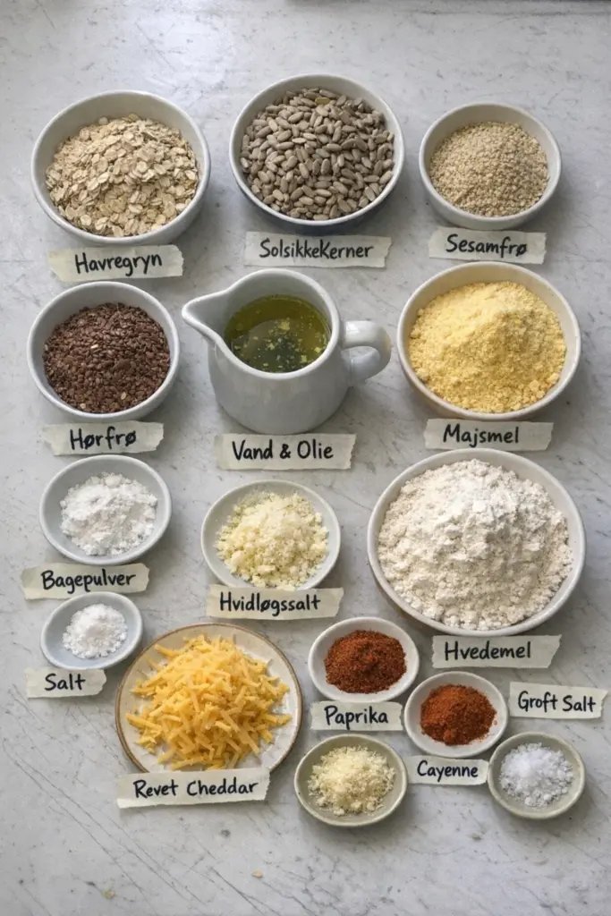 Knækbrød med ost: sprøde hjemmebagte varianter du vil lave igen og igen