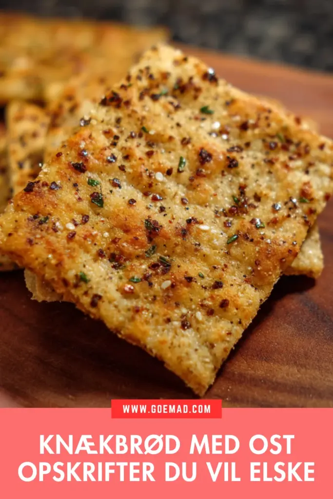Knækbrød med ost: sprøde hjemmebagte varianter du vil lave igen og igen