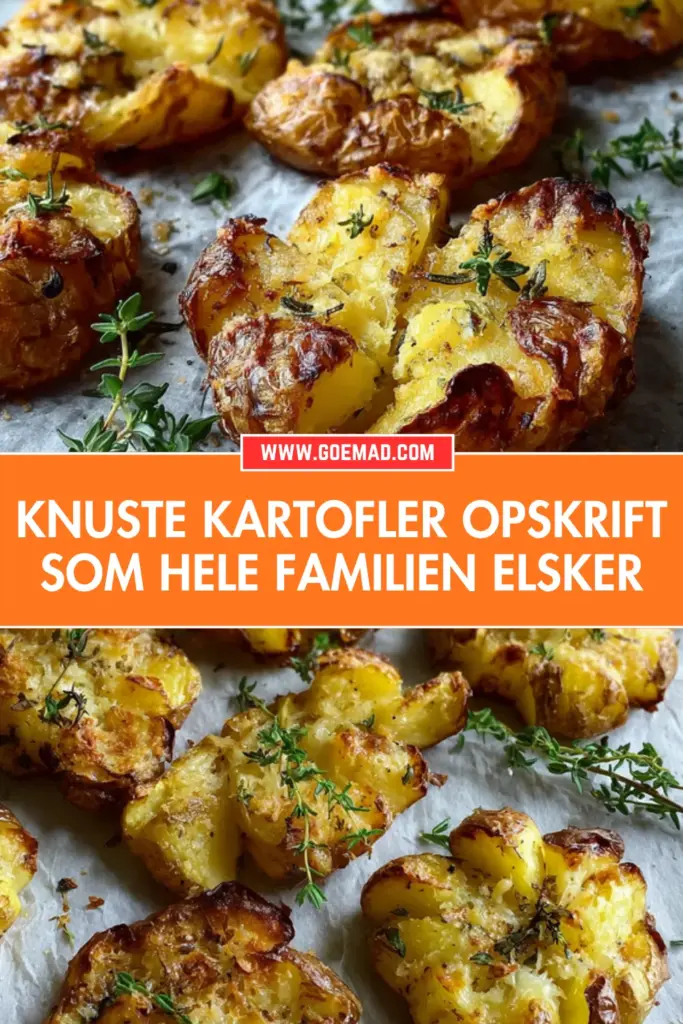 Knuste kartofler i ovn: sprøde, gyldne og nemme at lave