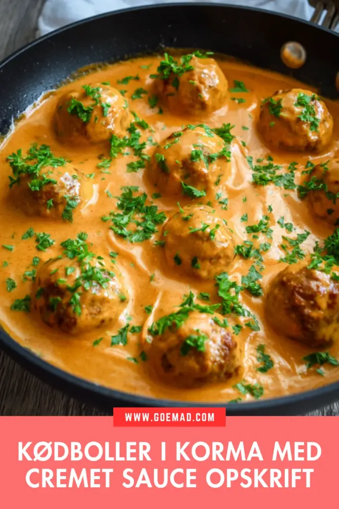 Kødboller i korma: den bedste opskrift med cremet sauce