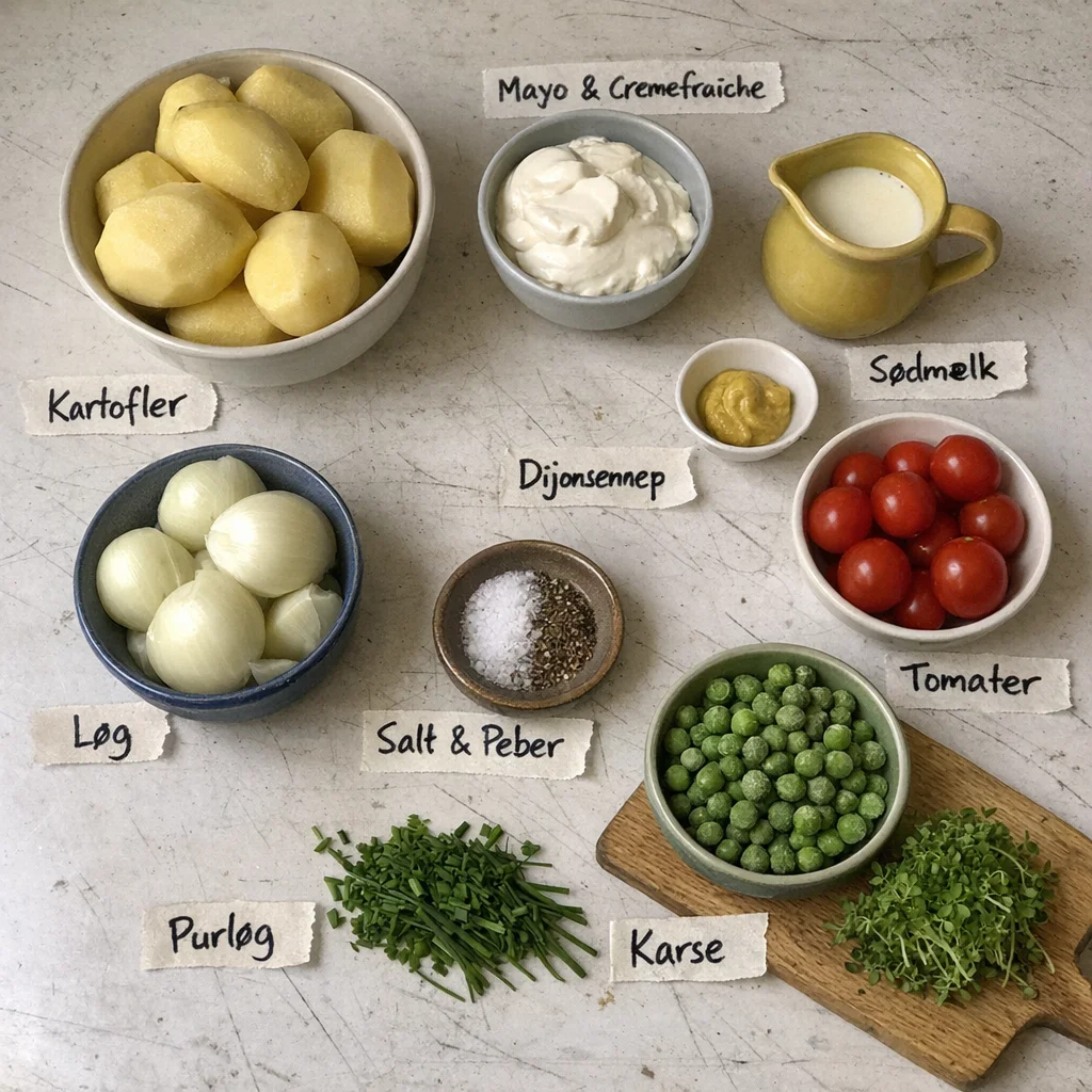 Kold kartoffelsalat med cremefraiche: den bedste hjemmelavede opskrift