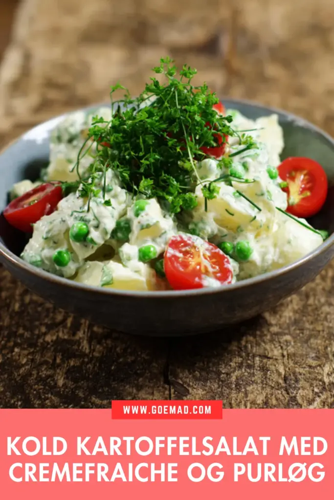 Kold kartoffelsalat med cremefraiche: den bedste hjemmelavede opskrift