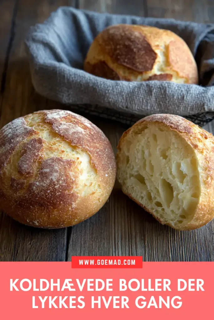 Koldhævede boller med sprød skorpe: sådan gør jeg det