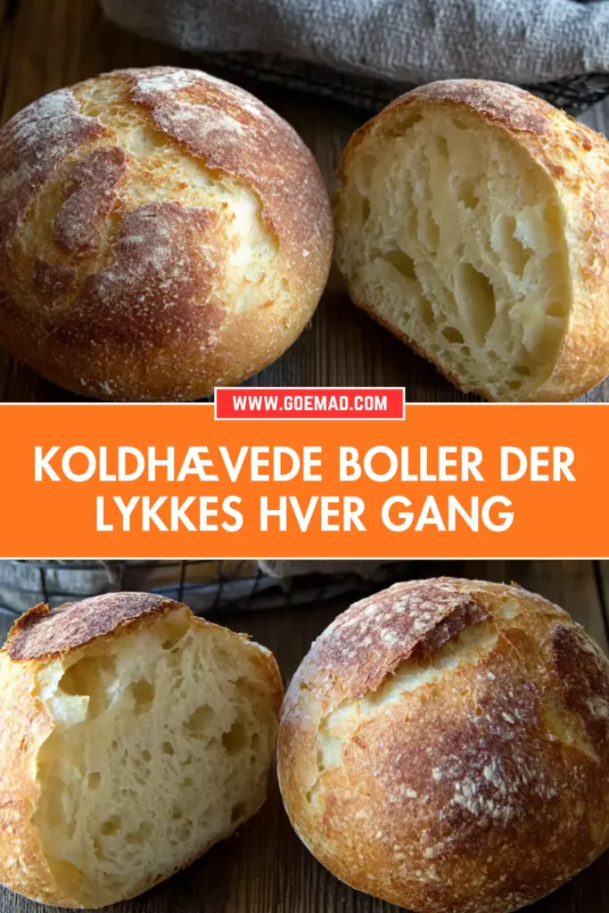 Koldhævede boller med sprød skorpe: sådan gør jeg det