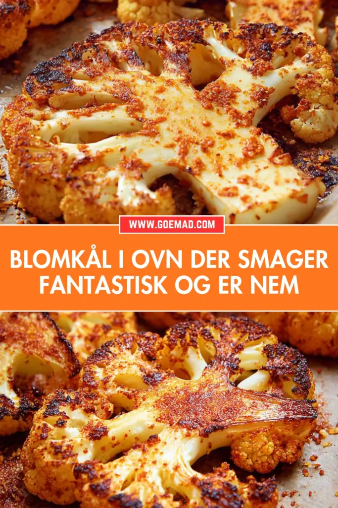 Blomkål i ovn der smager fantastisk og er nem at lave