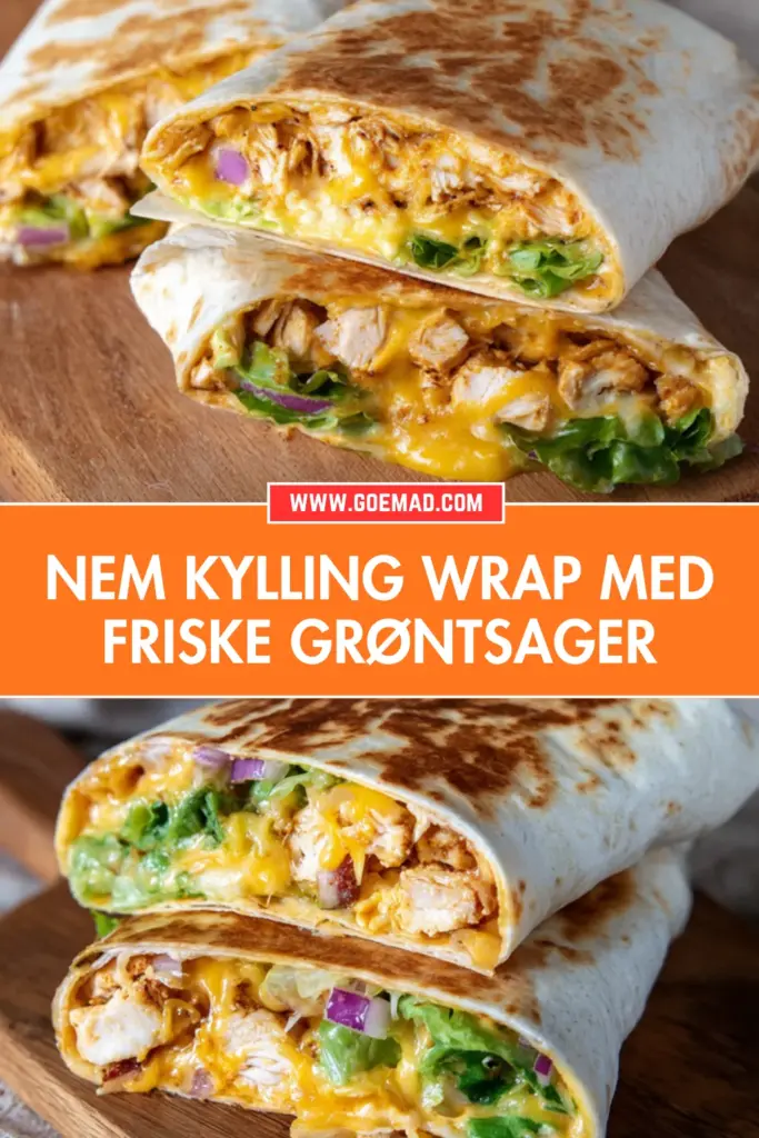 Kylling wrap med grøntsager og cheddar: en nem hverdagsopskrift du kommer tilbage til