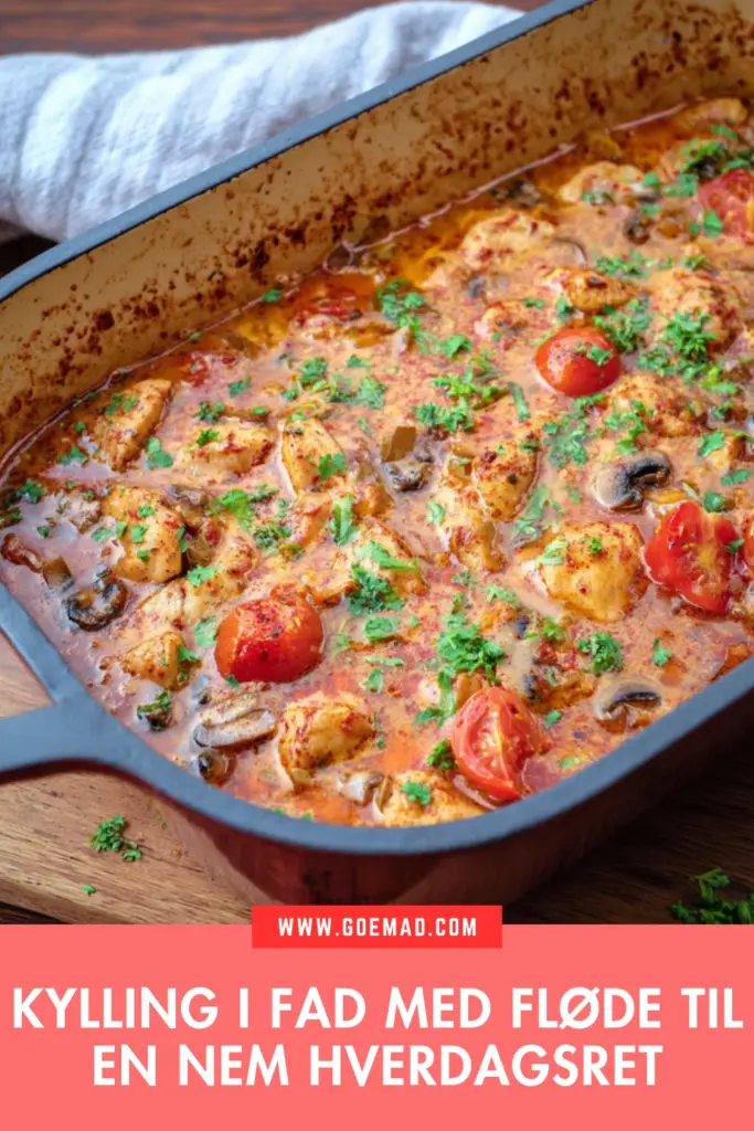 Kylling i fad med fløde: den nemmeste opskrift til en travl hverdag