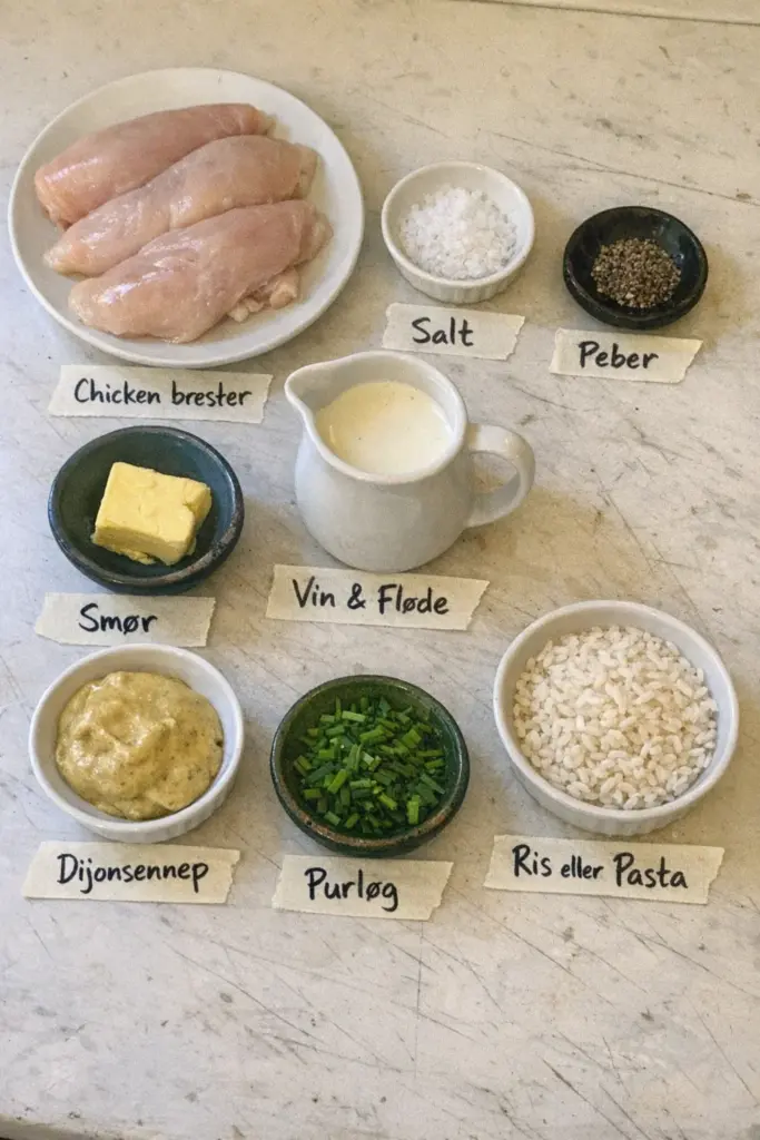 Kylling i sennepssauce med fløde og timian: en klassisk hverdagsret du vil elske