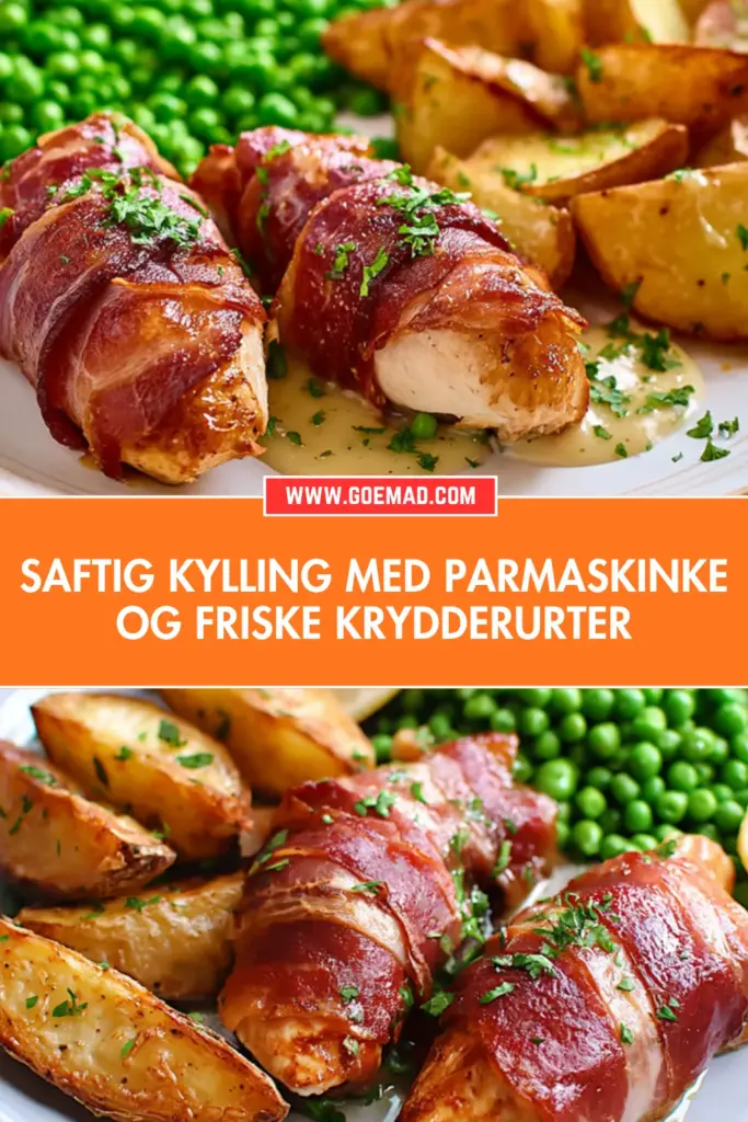 Saftig kylling med parmaskinke: nem hverdagsret med sprød kant og citronsmør