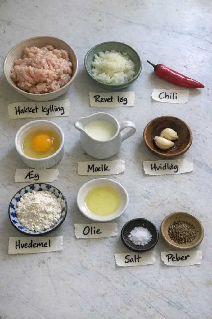 Saftige kyllingefrikadeller: den bedste hjemmelavede opskrift