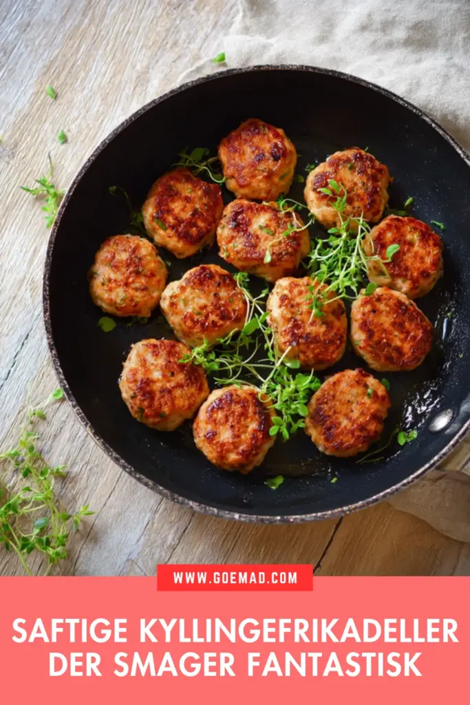 Saftige kyllingefrikadeller: den bedste hjemmelavede opskrift