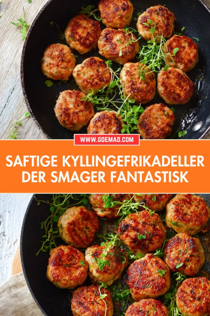 Saftige kyllingefrikadeller: den bedste hjemmelavede opskrift