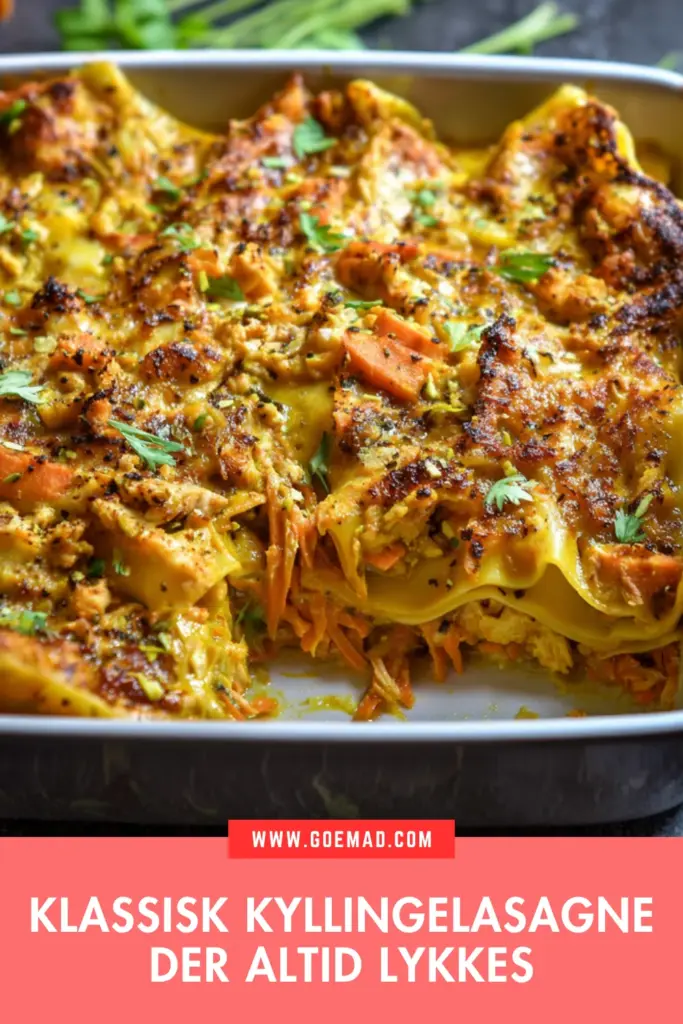 Klassisk kyllingelasagne der altid lykkes: nem hjemmelavet opskrift