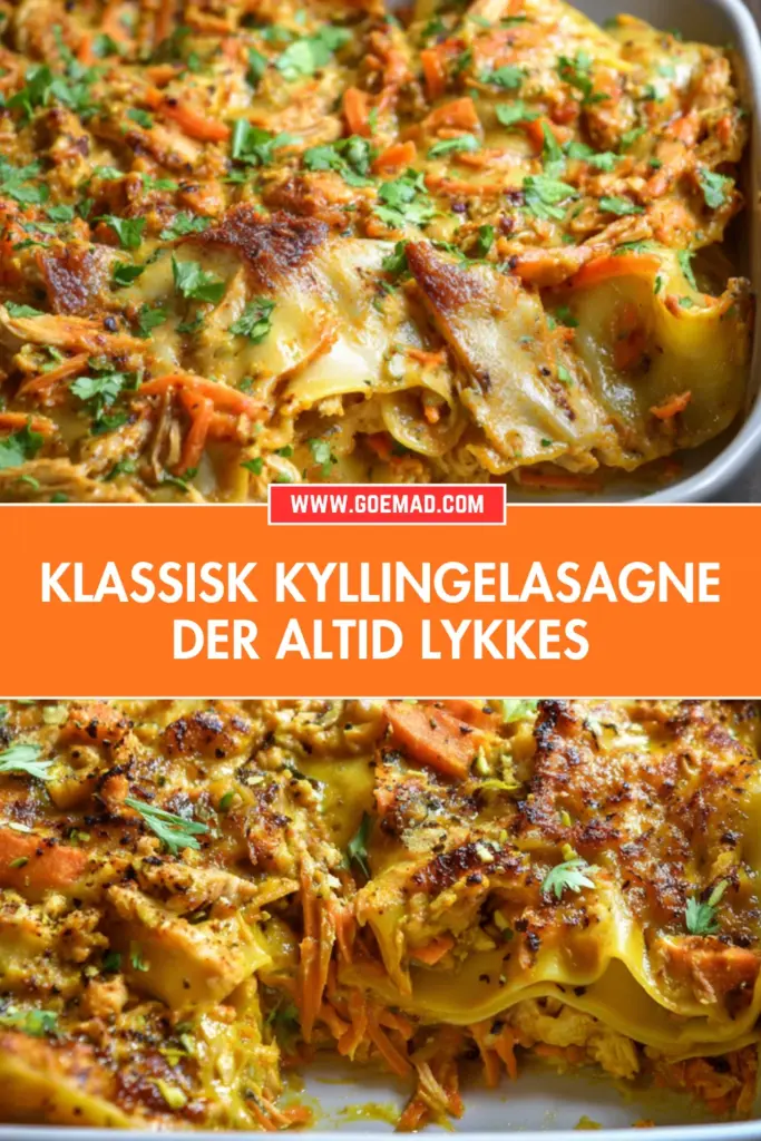 Klassisk kyllingelasagne der altid lykkes: nem hjemmelavet opskrift