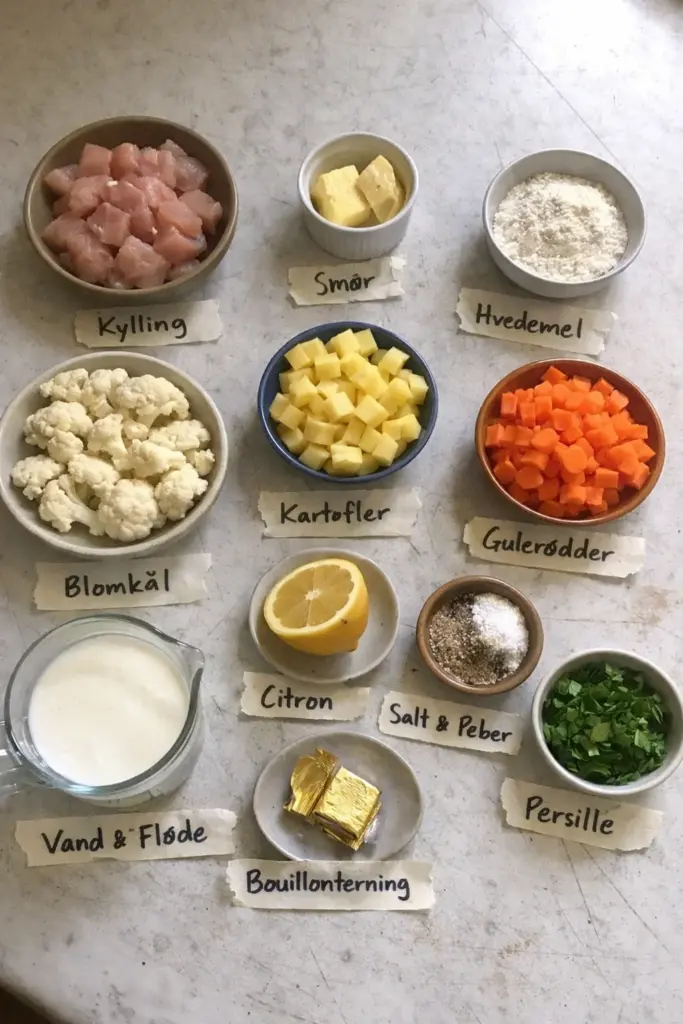 Nem blomkålsgryde med kylling: en fyldig hverdagsret med masser af smag