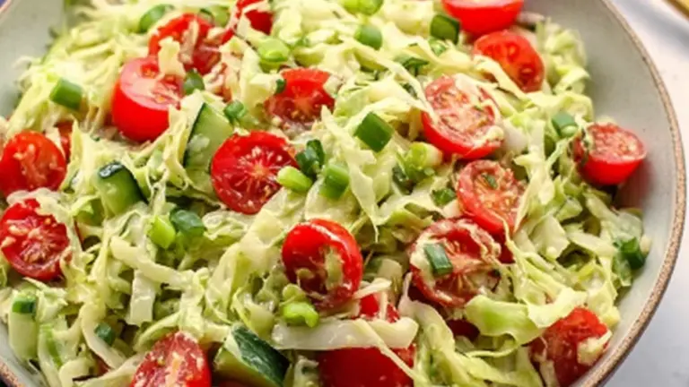 Spidskålssalat med avocado og creme fraiche: sprød, cremet og fuld af smag