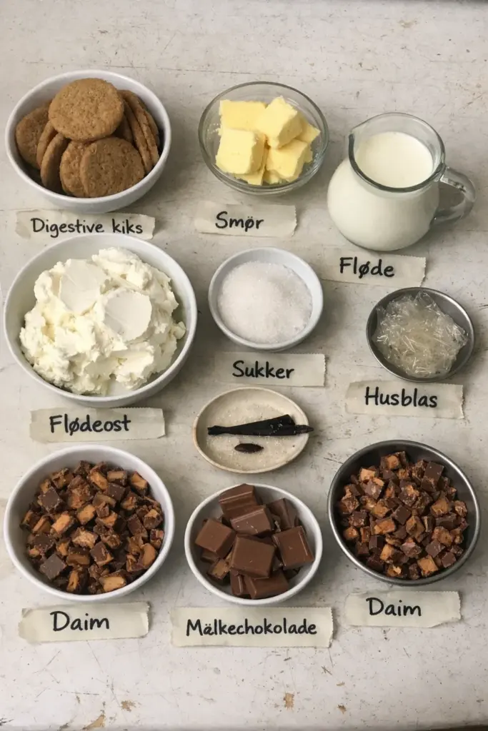 Daim cheesecake: den bedste opskrift til en uimodståelig dessert