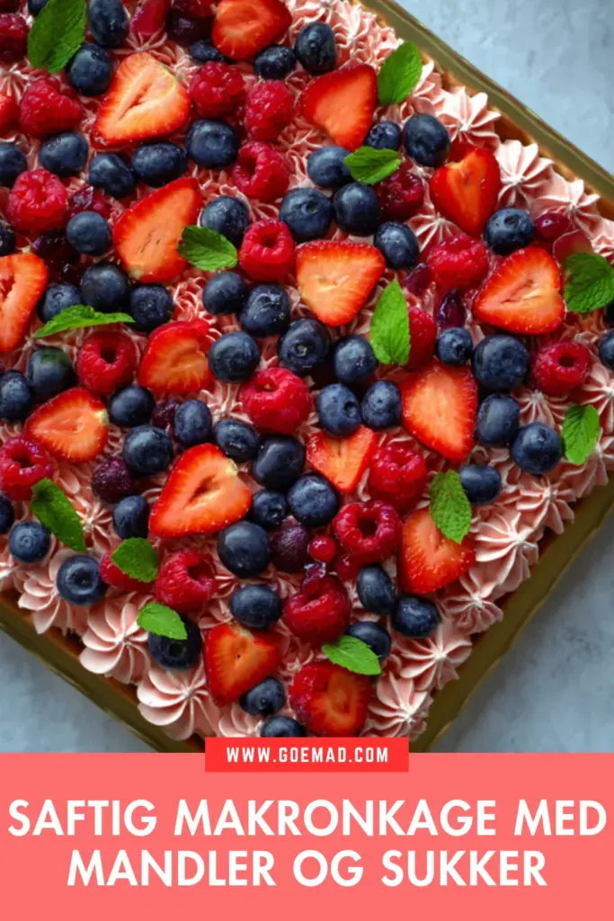 Klassisk makronkage: saftig, gylden og fuld af smag