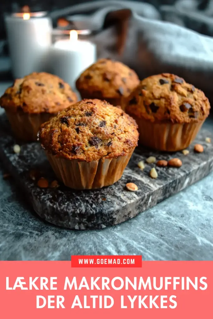 Makronmuffins der altid lykkes: nem opskrift med kokos og chokolade