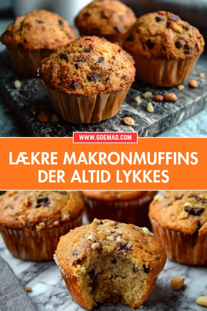 Makronmuffins der altid lykkes: nem opskrift med kokos og chokolade