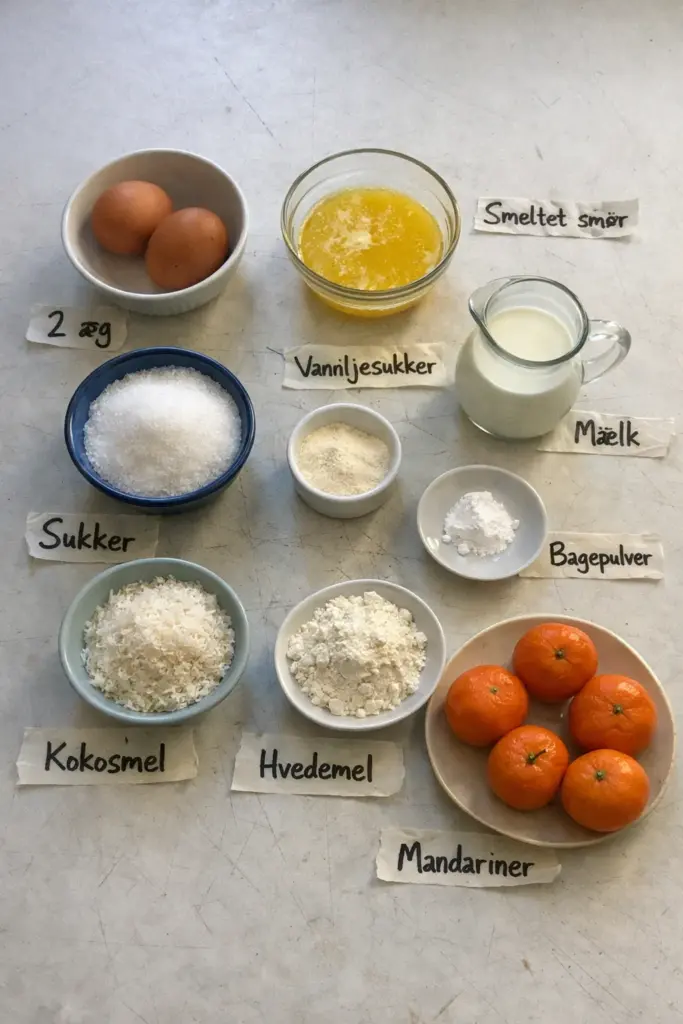 Saftig mandarin kage med kokos: nem opskrift der altid lykkes