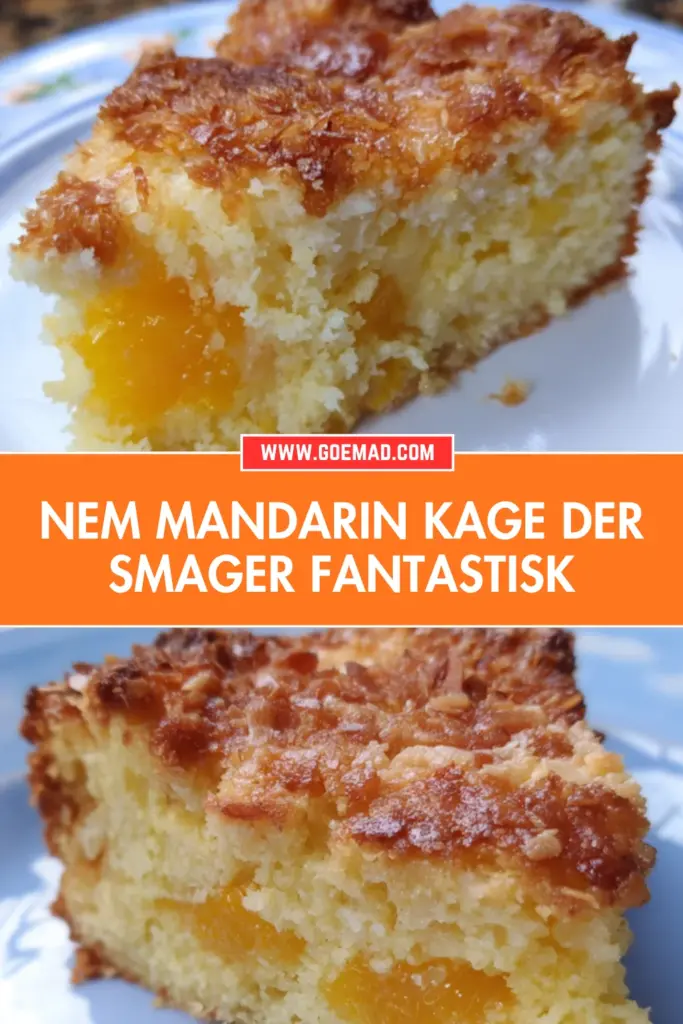 Saftig mandarin kage med kokos: nem opskrift der altid lykkes