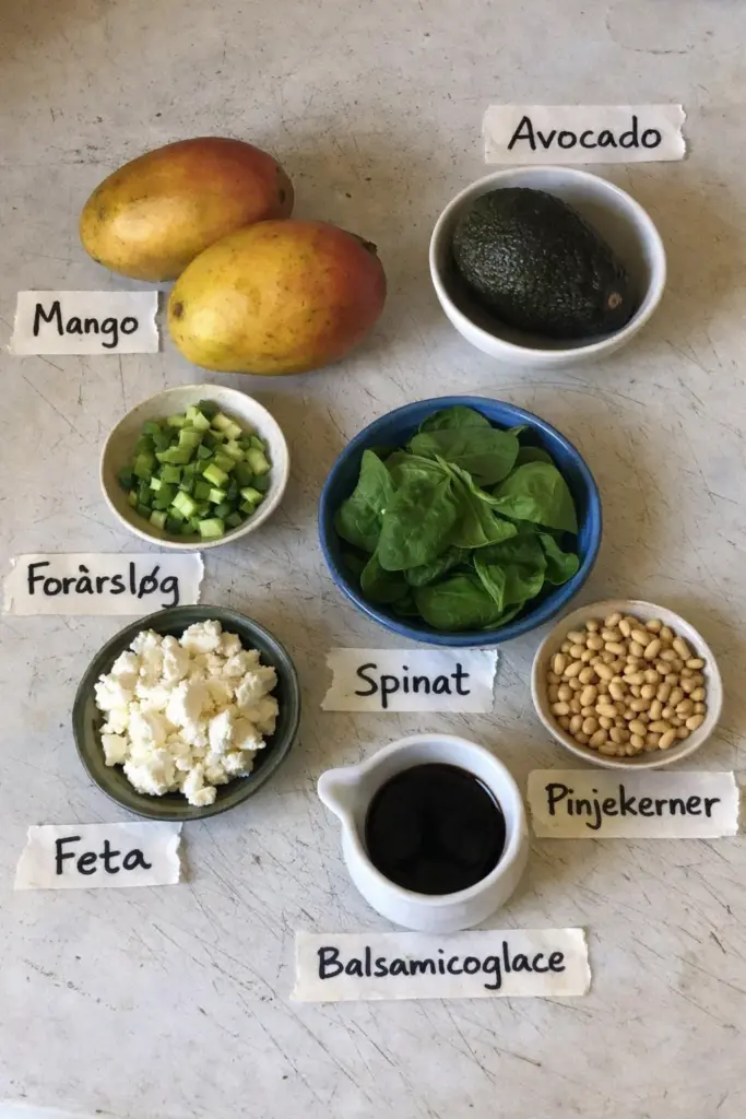 Frisk mangosalat med masser af smag og farve