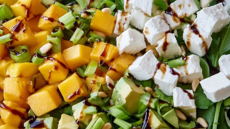 Frisk mangosalat med masser af smag og farve