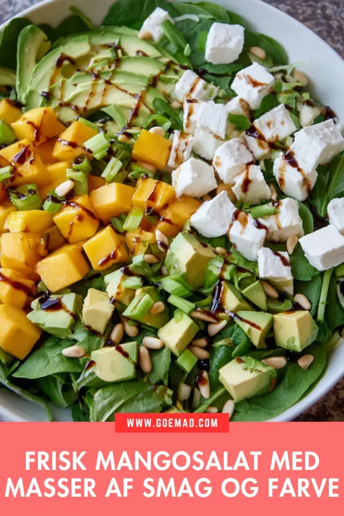 Frisk mangosalat med masser af smag og farve