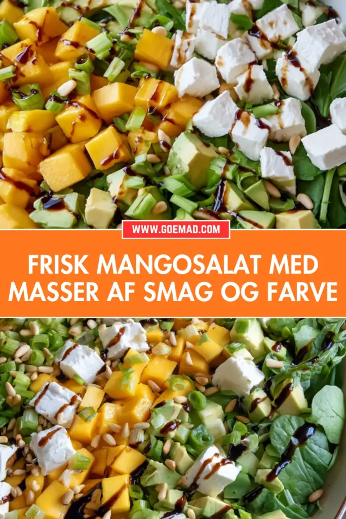Frisk mangosalat med masser af smag og farve