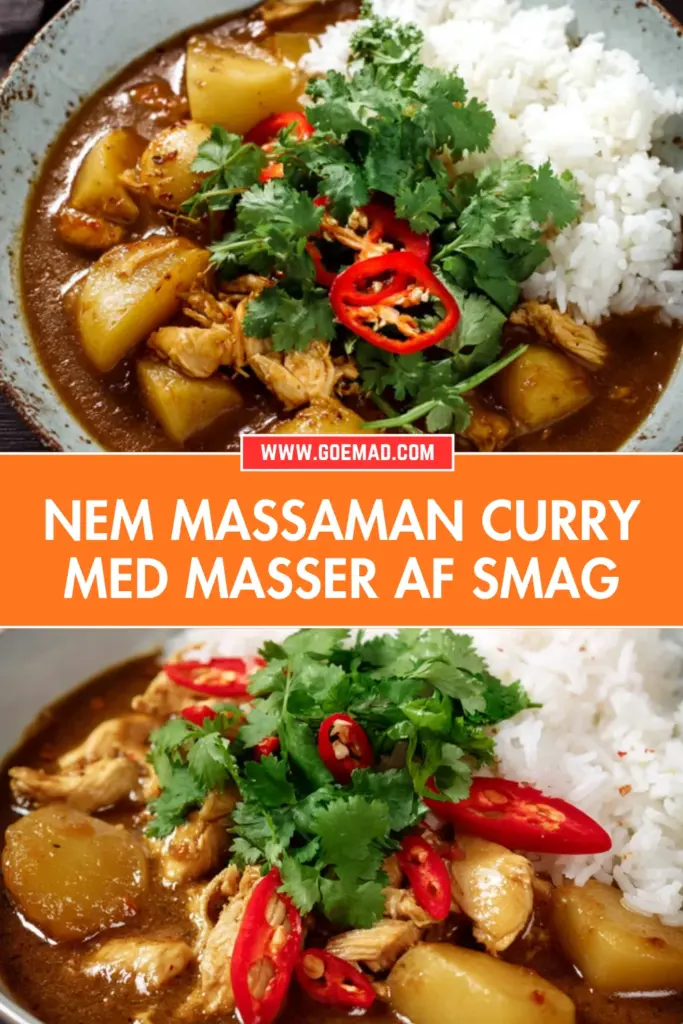 Massaman curry hjemmelavet: nem opskrift med kylling og kartofler