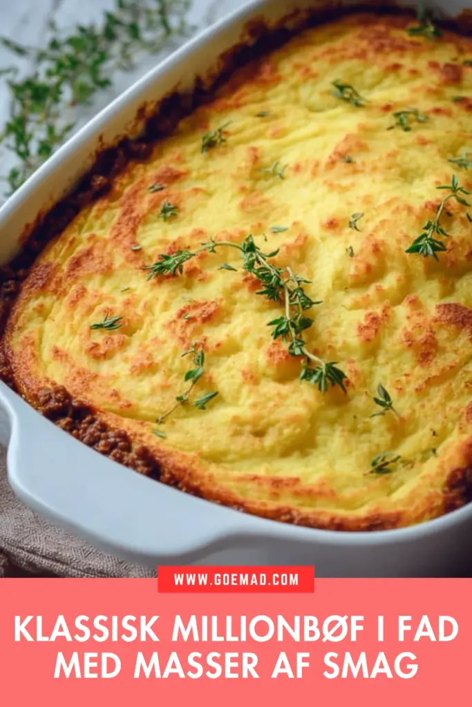 Klassisk millionbøf i fad: den bedste hjemmelavede opskrift med kartoffelmos