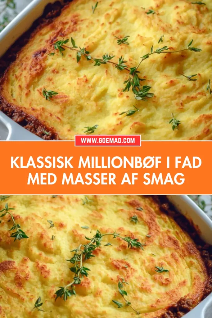 Klassisk millionbøf i fad: den bedste hjemmelavede opskrift med kartoffelmos